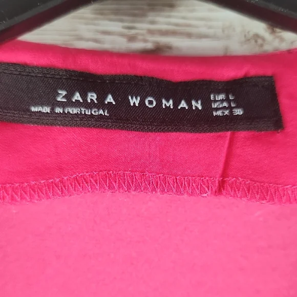 Zara Fuchsia Blouse with Layered Sleeves - Picture 4 of 5